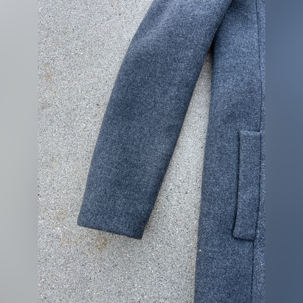 Madewell Curator Wool Long Gray Coat Finely Crafted Women Size XS - Picture 5 of 12